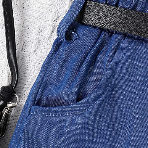 Conjunto de duas peças para crianças de verão para meninas, sem mangas, estampas, shorts e shorts (p