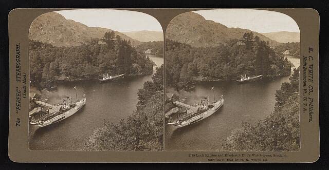 HistoricalFindingsPhoto: Loch Katrine and Rhoderich Dhu's Watch-Tower, Scotland 1902