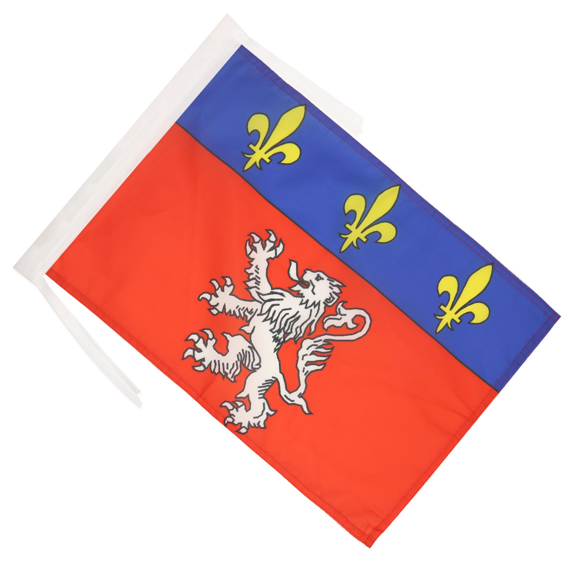 Drapeau Nautique Province Du Lyonnais 45x30 Cm - AZ FLAG - Polyester Résistant Pour Bateau Et Extérieur