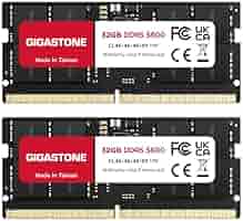 SanMax　PC5-44800 DDR5-5600 32GBx2 (64GB) DDR5 RAM Laptop Only】 GIGASTONE 64GB Kit (2x32GB) DDR5
