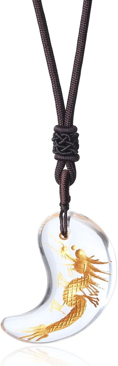 COAIAdjustable Japanese Three Sacred Treasures Magatama Pendant Necklace for Men Women
