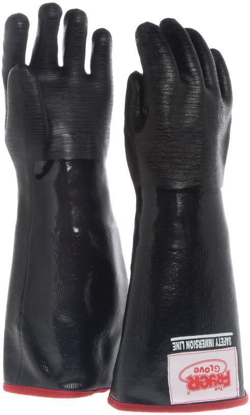 The Fryer Glove Black Neoprene Fryer Gloves - 18"L