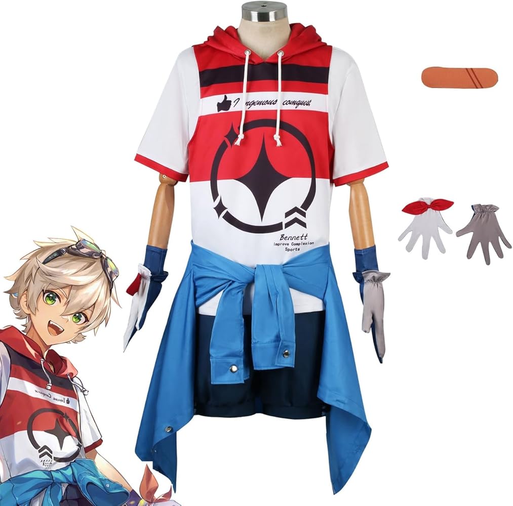 Amazon.co.jp: [xiaoyouzi] 原神 班尼特 ベネット コスプレ衣装 演出服
