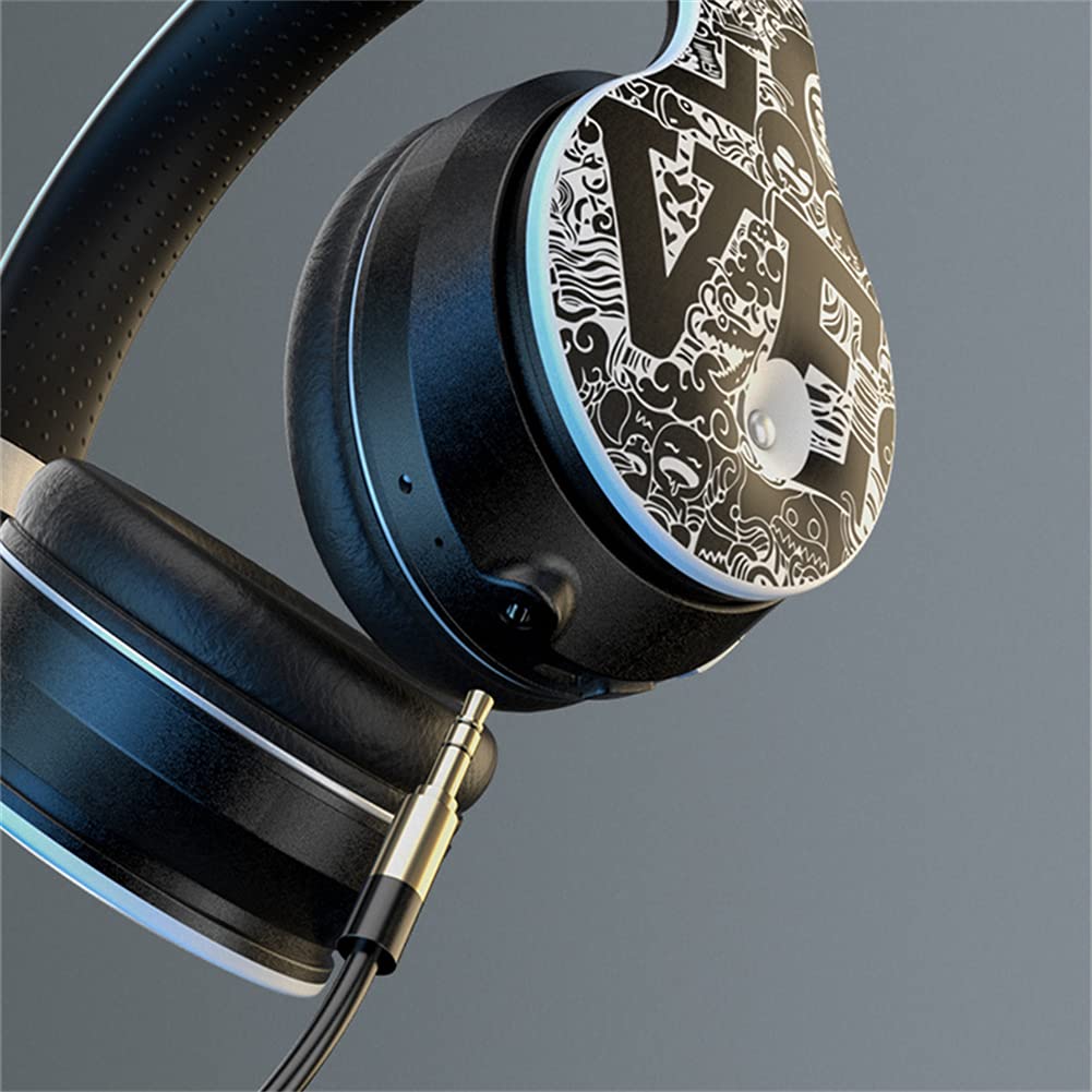 Bezprzewodowe słuchawki na słuchawach Bluetooth, słuchawki redukcji szumów z dźwiękiem stereo HIFI, miękkie nauszniki i lekka waga do długotrwałego noszenia,White