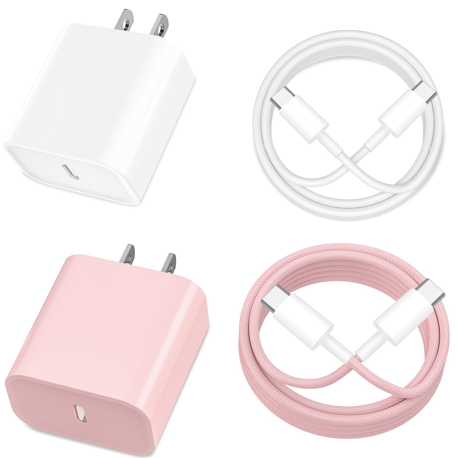 Apple MFi Certified iPhone 17 Charger Fast Charging 20W USB C Fast Charger Block with 2Pack 6ft Long