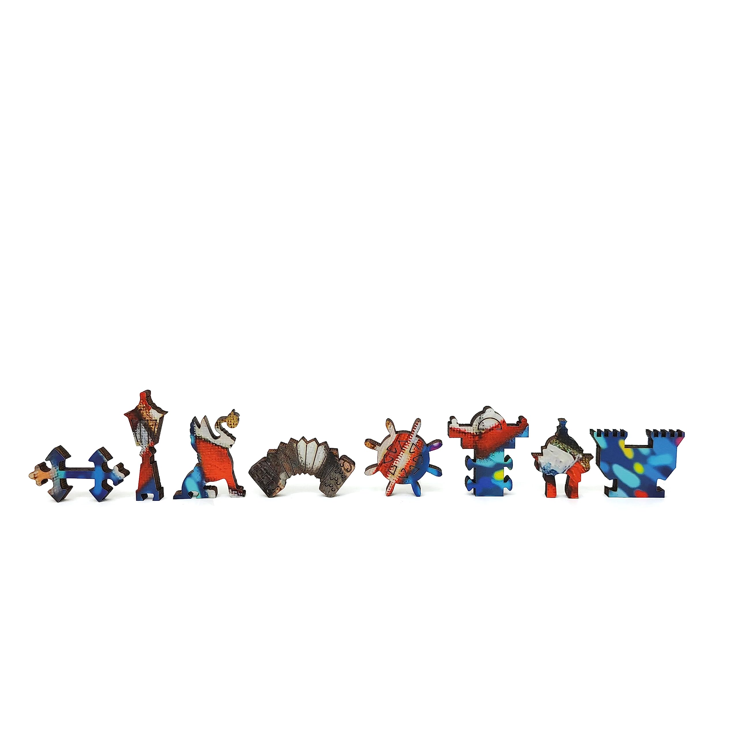FoxSmartBox - Puzzle in legno per adulti, forma unica, 405 pezzi, motivo: amanti del fiume