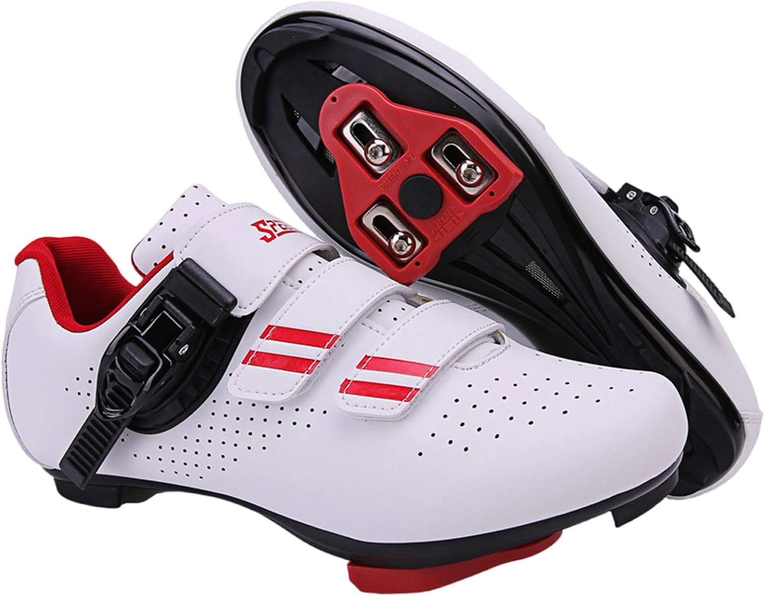 メンズ レディース バイクシューズ 滑り止めサイクリングシューズ、アウトドアバイクスニーカー、ロードレーシングバイク用サイクルシュー
