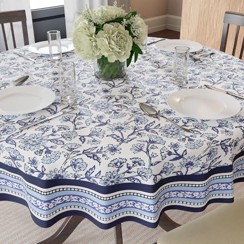 Image of Encasa XO Dining Table Cloth 4 Seater, Water Repellent Table Cover