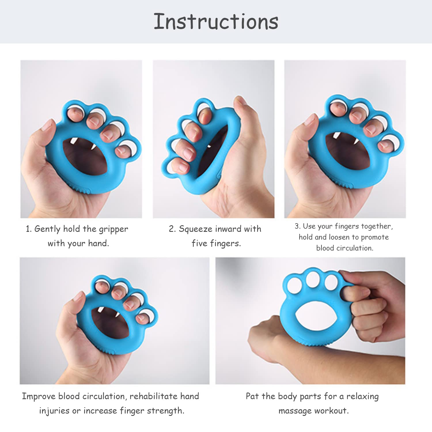 Lot De 2 Exercices Pour Les Doigts Et La Force De Préhension