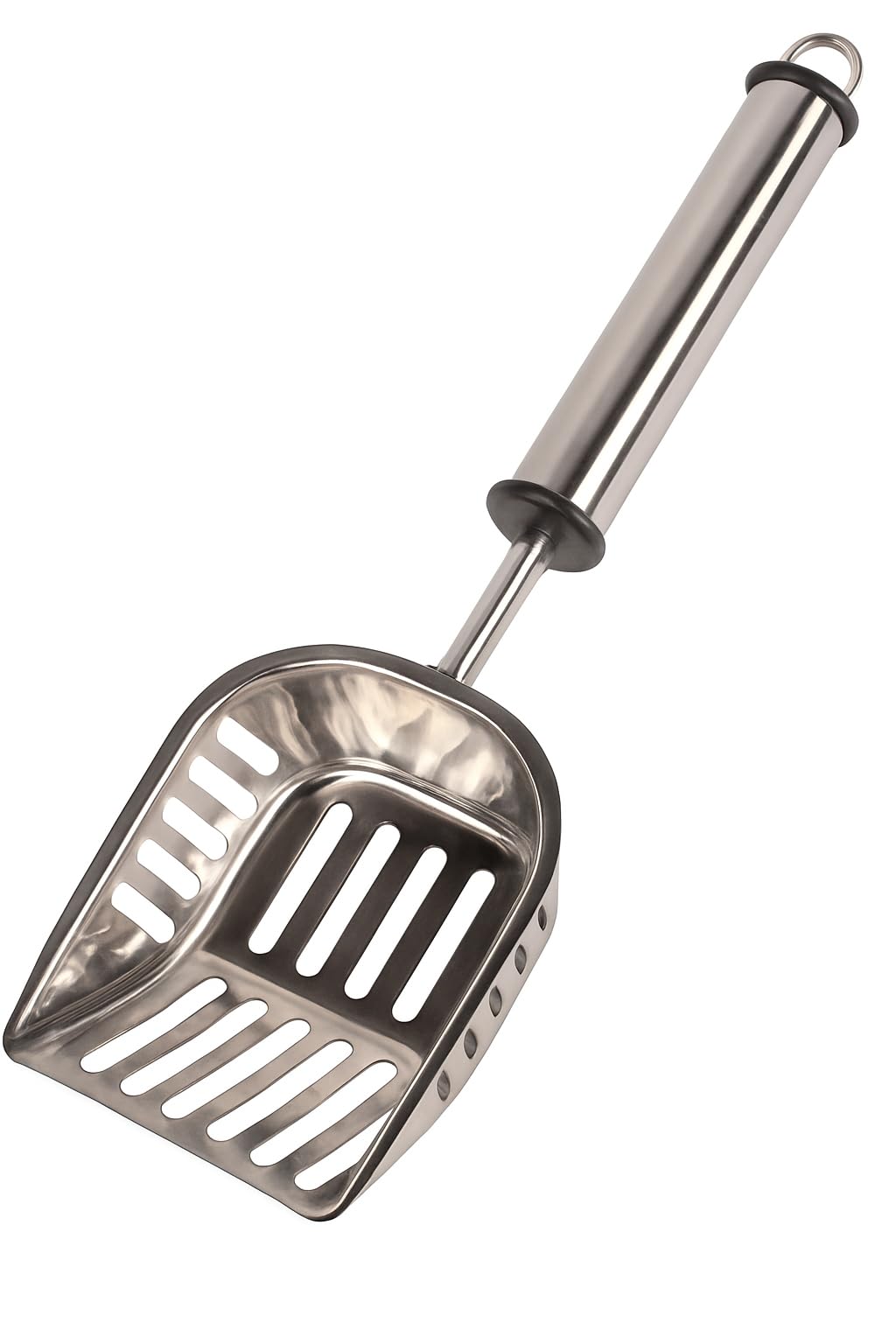 CAT LITTER SCOOP IAN STAINLESS STEEL 31,5x14,2x4CM