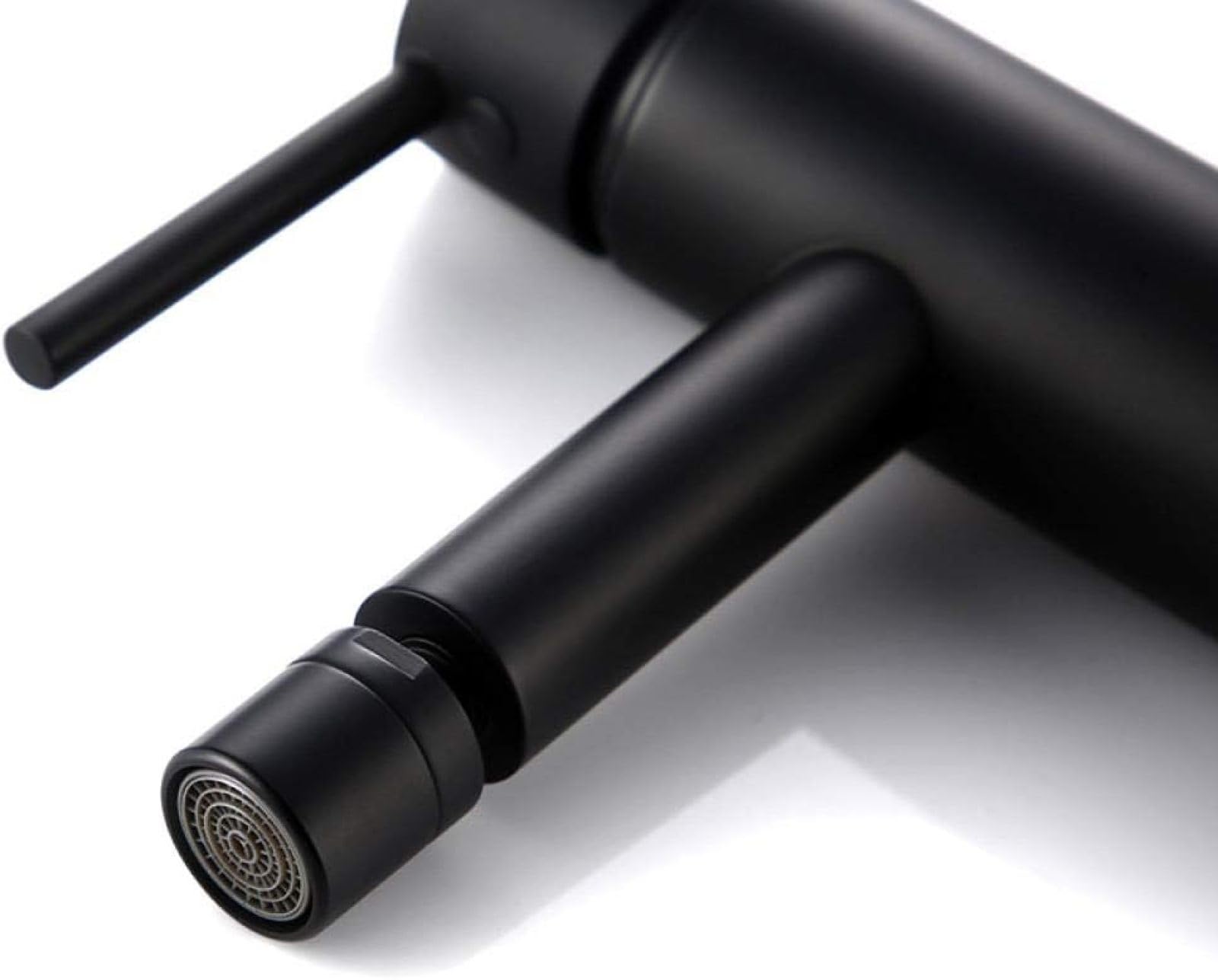 Kit set rubinetto bidet WC rubinetto bidet in ottone Compatible with bagno lavelli monocomando miscelatore rubinetto acqua calda e fredda-nero opaco,rubinetti cucina