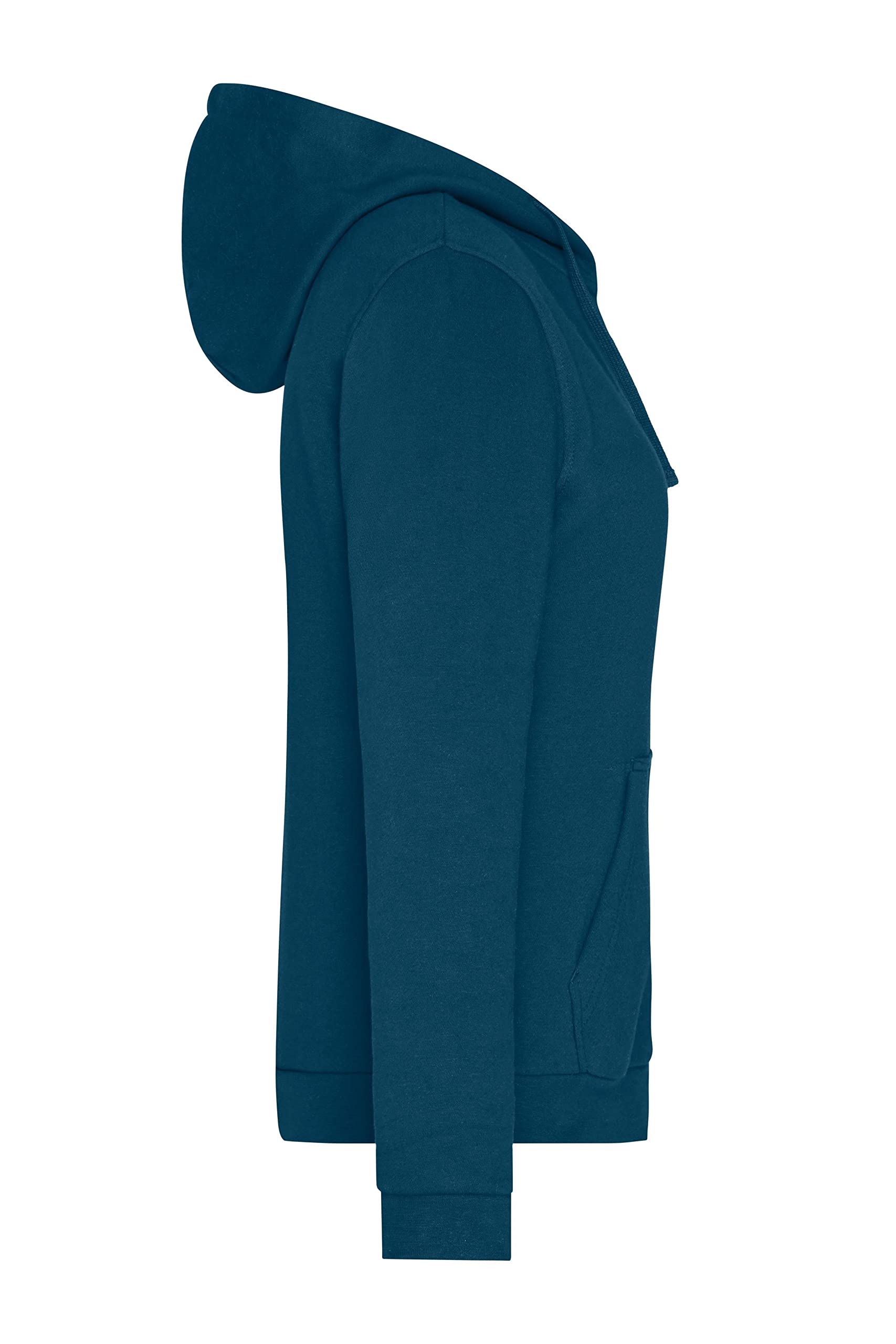 James & Nicholson Damen Basic Kapuzen-Sweatjacke - Leicht taillierte Sweatjacke mit Kapuze