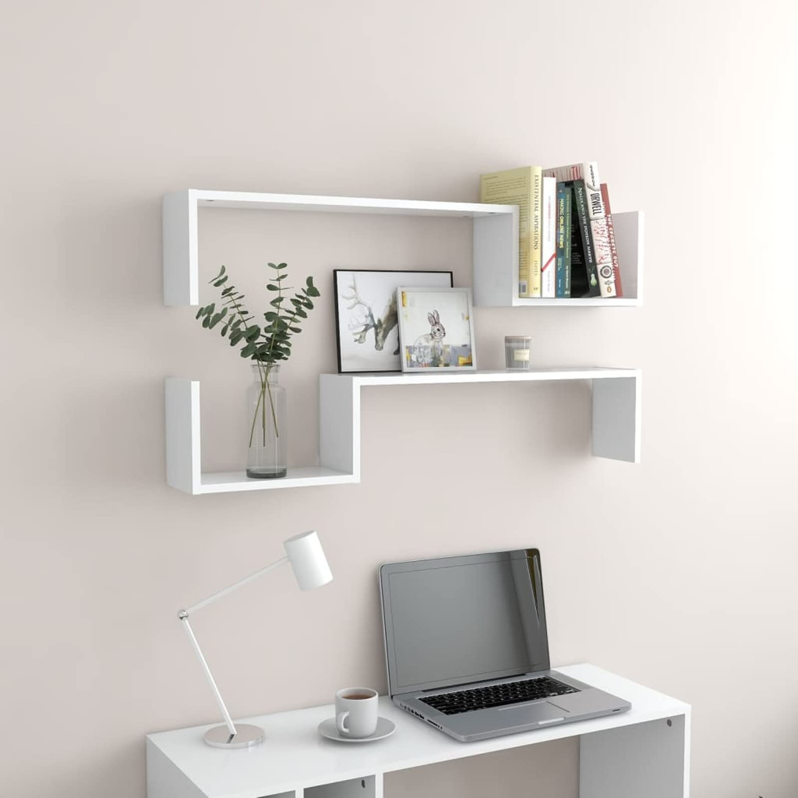 Gecheer Mensola da parete, scaffale decorativo robusto e stabile, sistema di montaggio invisibile, 100 x 15 x 20 cm, legno multistrato, bianco, per cucina, camera da letto, soggiorno Gecheer Mensola da parete, scaffale decorativo robusto e stabile, sistema di montaggio invisibile, 100 x 15 x 20 cm, legno multistrato, bianco, per cucina, camera da letto, soggiorno