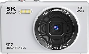 Amazon | YULINJIA デジタルカメラ 5K デジカメ スマホに送れる WIFI