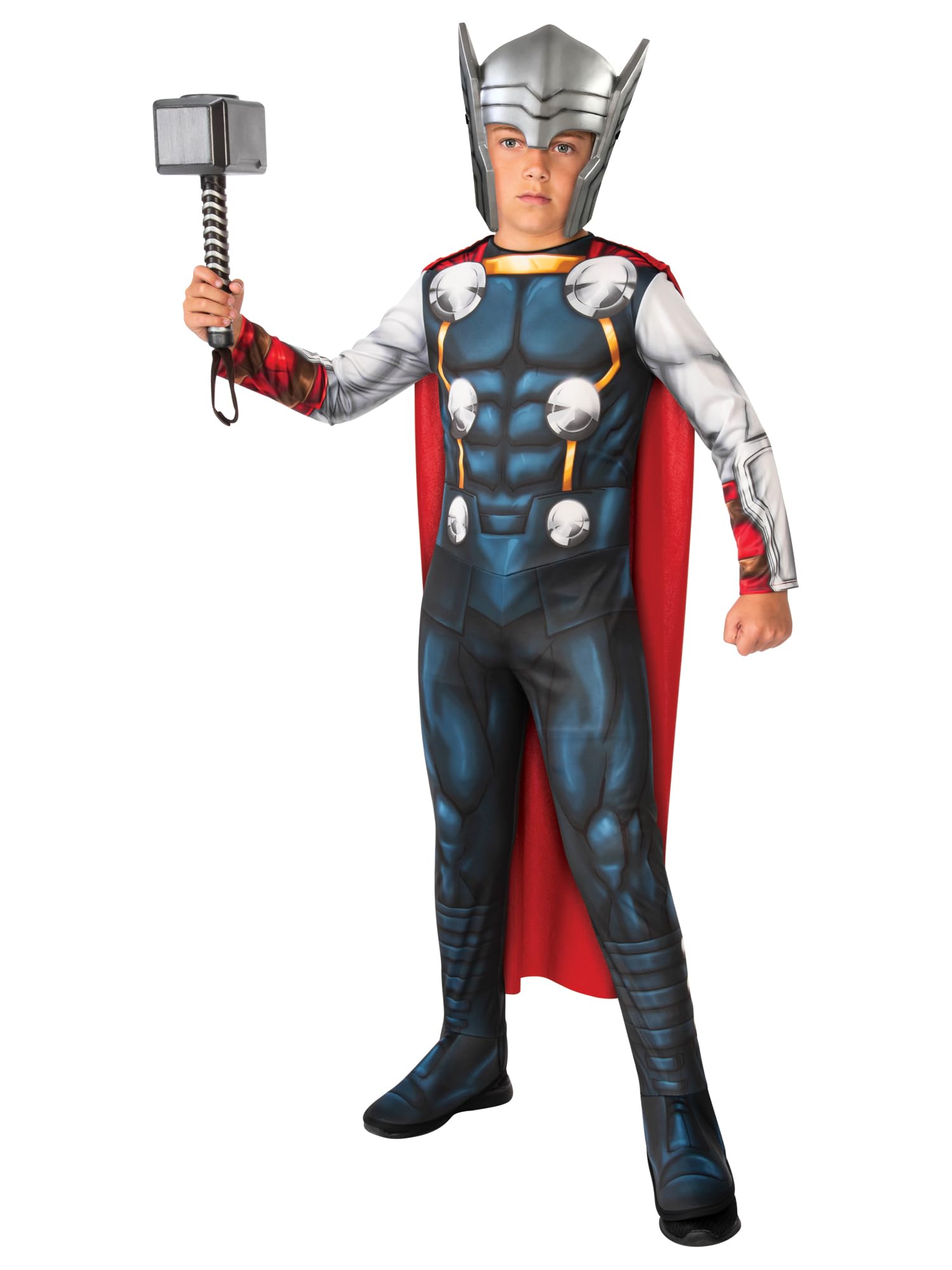 Rubies Official Marvel Thor Child's Costume Kids Fancy Dress, Boys, Multi Halloween