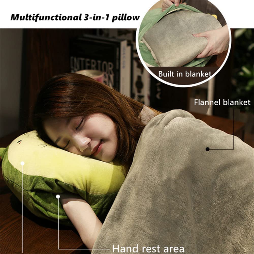 Dasellfa Reisdeken Deken, Reiskussen, Camping Auto Vliegtuig Gadgets Deken, Strandkussen, Schouderwarmer, Poncho Met Knopen, 3-In-1, Voor Vrouwen, Mannen En Kinderen