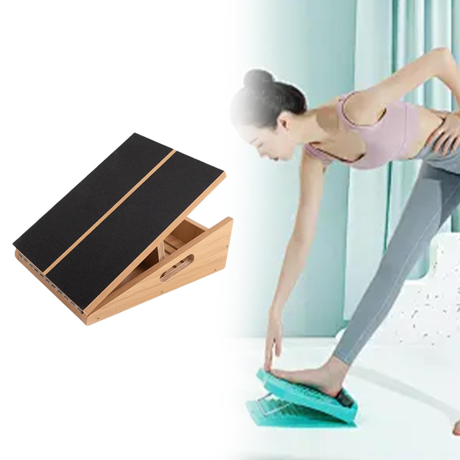 Pedana Inclinata per Allungamento dei Polpacci, Pedana Fitness, Esercizi di Equilibrio.