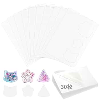 【ち】レジン3点セット Amazon.co.jp: レジン セット PPシート 30枚 ィルム シェイカー