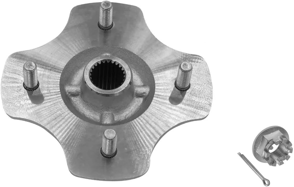 Rear Wheel Hub 42410-HM5-930 with Axle Nut Replacement for 1993-2000 Honda Fourtrax 300 TRX300 2X4, TRX300FW 4X4 ATV