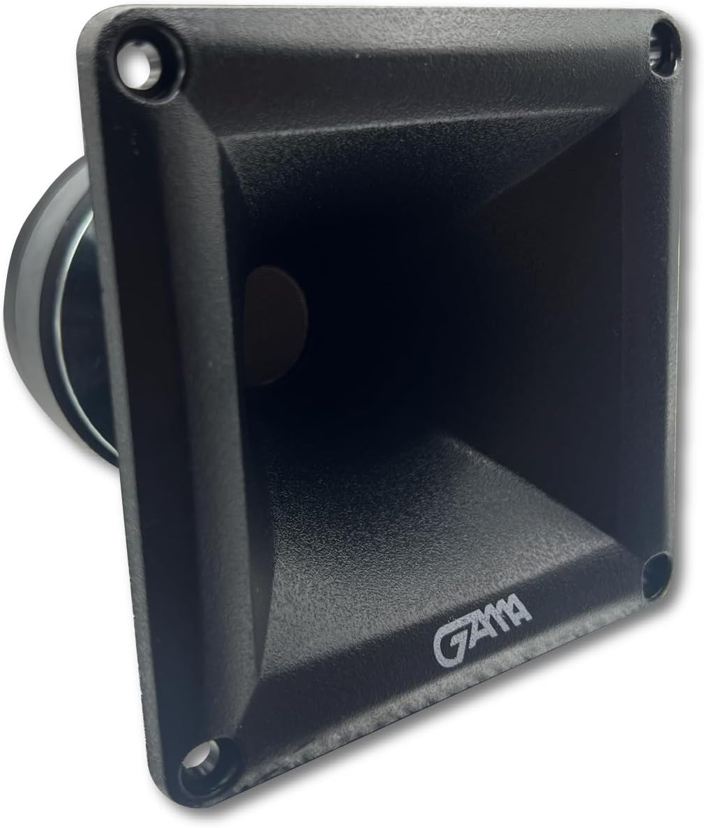 GAMA Audio PRO‑K44 ABS Horn Tweeter, 8‑Ohm High‑Efficiency Compression Super Tweeter