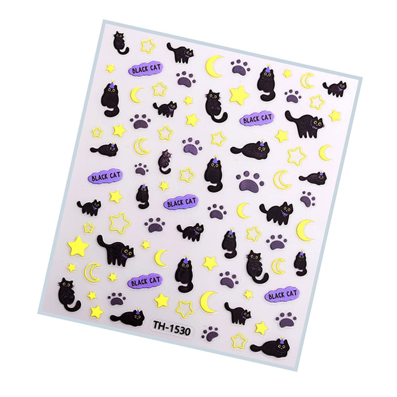 Bowknot Nails Stickers for Nails Art, 3D Cats Paws Art Stickers for Designs, Decals Decorations Bowknot