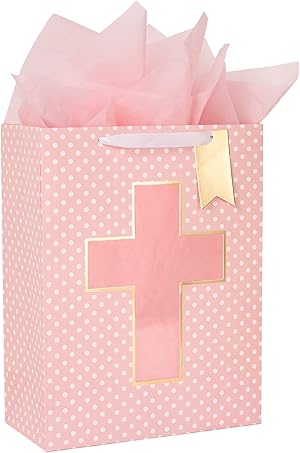Pink Gift Bag Cross