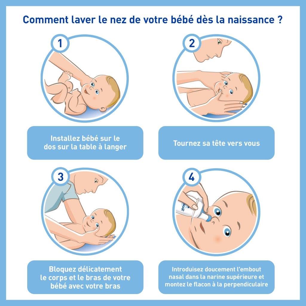 STÉRIMAR Nez Bouché Bébé - Spray Nasal pour Bébés à partir de 3 mois, Débouche le Nez, à l'Eau de Mer 100% Naturelle & Cuivre, Formule Hypertonique, 100 ml