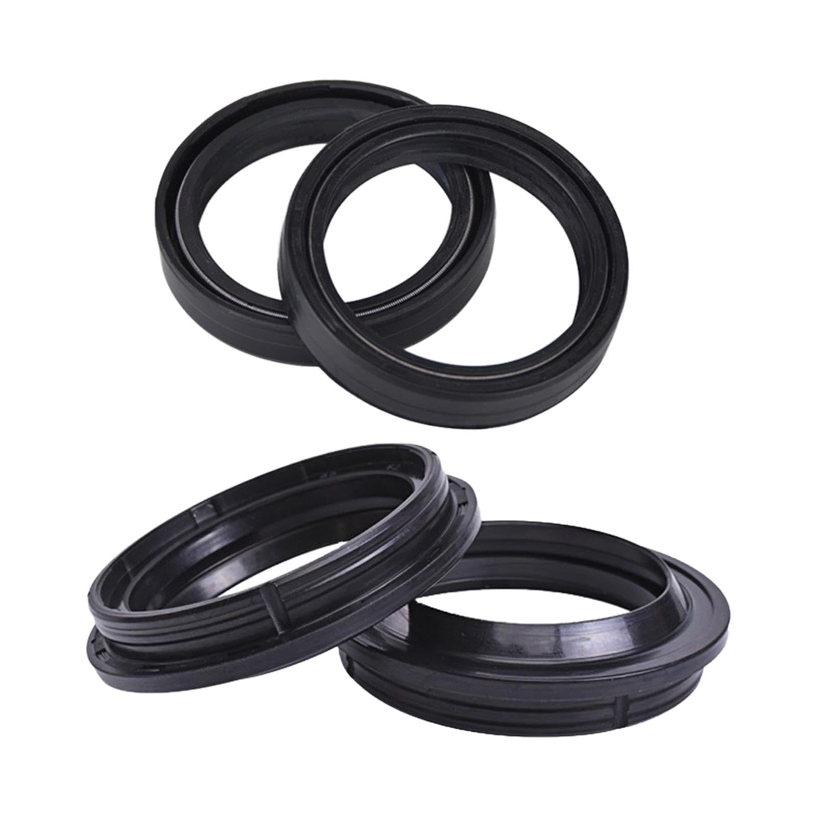 Front Fork Damper Shock Absorber Dust & Oil Seal Kit – 43x55x11mm, For Motorcycle Moped Scooter, Geartronics