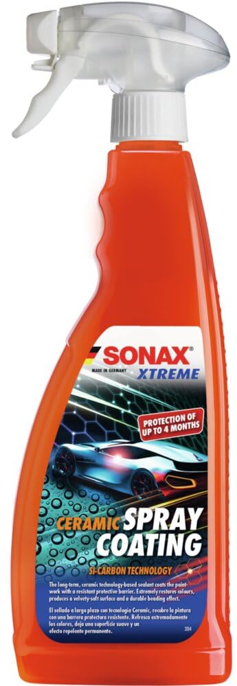 SONAX XTREME Ceramic Spray Coating (750 ml) The long-term sealant with ceramic technology coats the paintwork with a resistant protective barrier | Item-No. 02574000-544