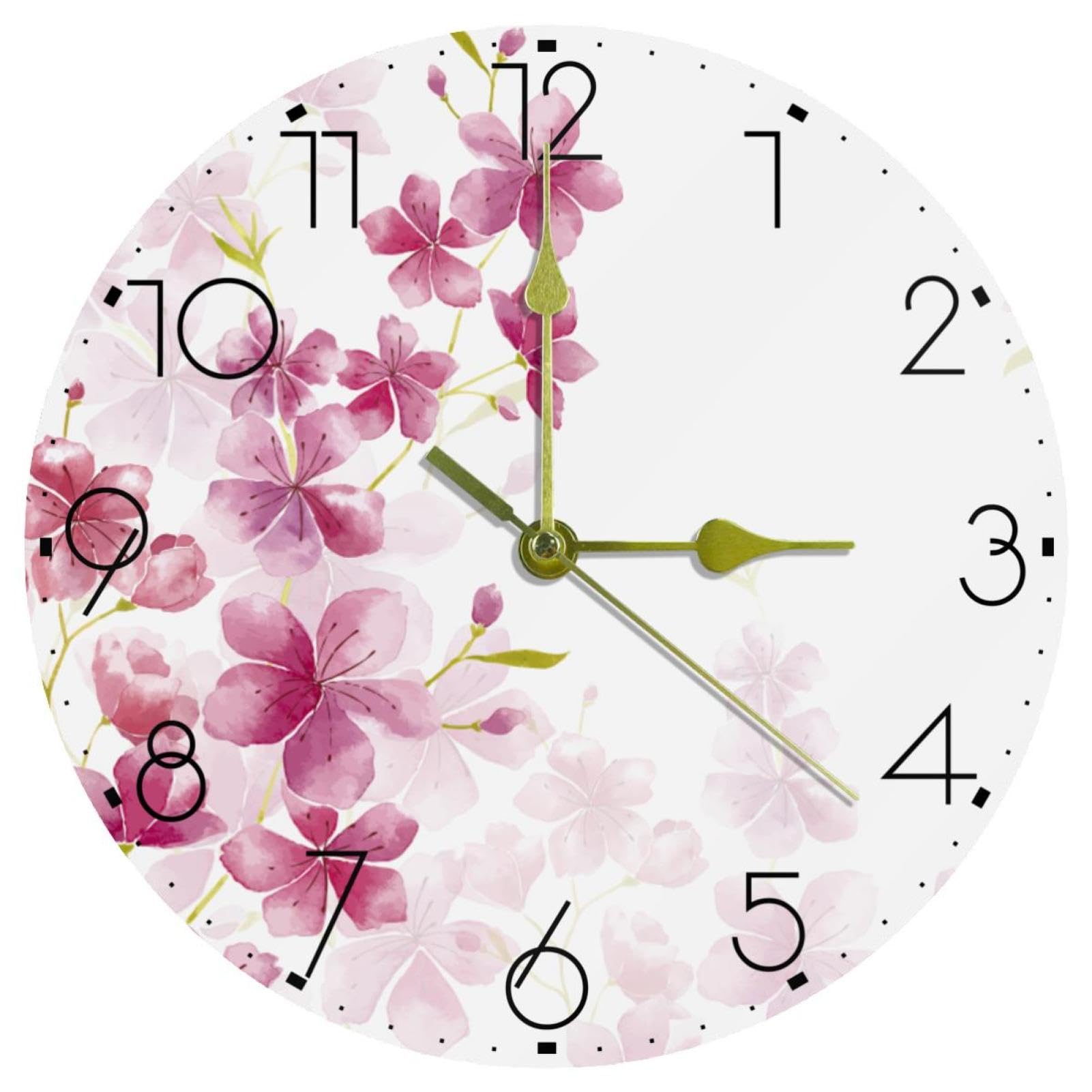 Horloge fleur de cerisier pour décorer la chambre et le bureau