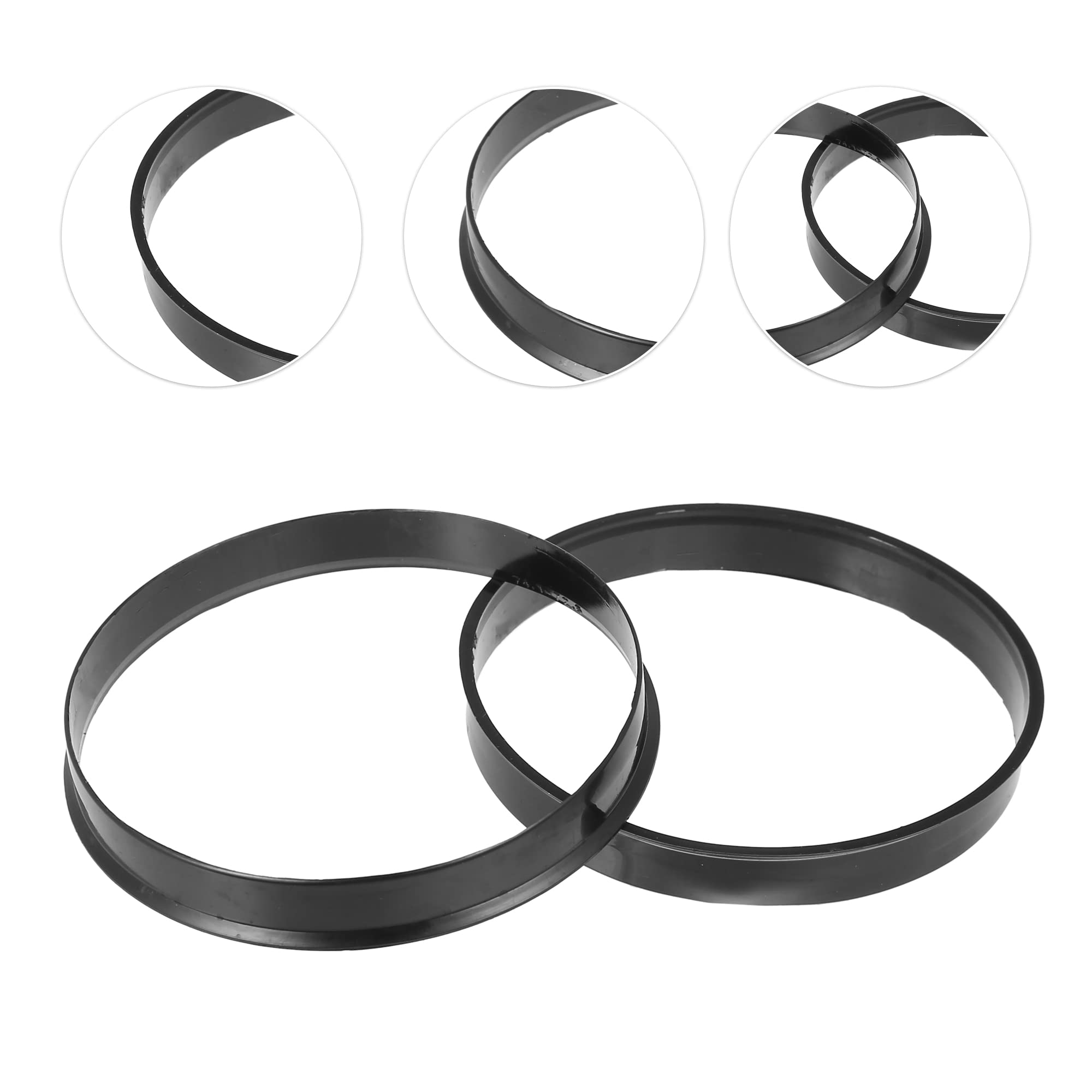 X AUTOHAUX 4 anelli centrali per mozzo auto in lega di alluminio da 74,1 mm a ID 64,1 mm