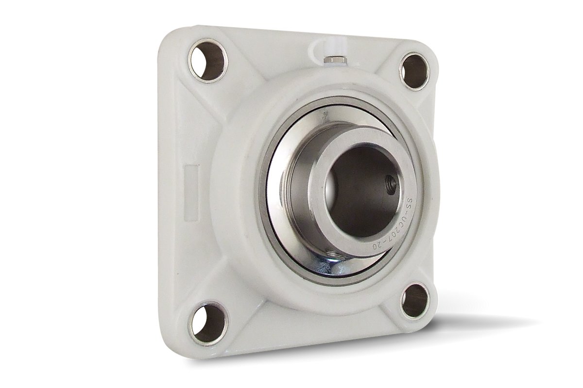 S-UCFP206-30MM, 30mm Thermoplastic Mounted Unit Bearing, 4 Bolt Flange S-UCFP206-30MM