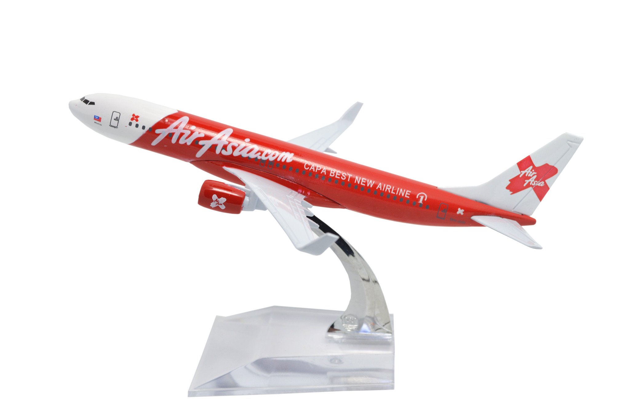 TANG DYNASTY 1:400 Scale Air Asia A320 Metal Airplane Model - 16cm Die-Cast Plane - View #11