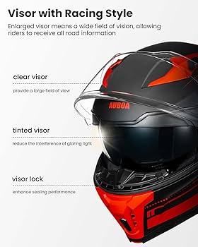 【新品】MANOF◼️TACK ALL IN ONE AUBOA Modular Motorcycle Helmets for Adults Men Women Dual
