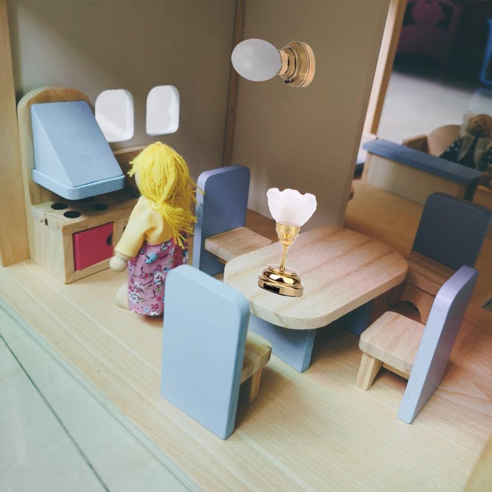 Bellissime Miniature per Casa delle Bambole in 1:12, Modello Luminoso, Decorazione per Casa delle Bambole