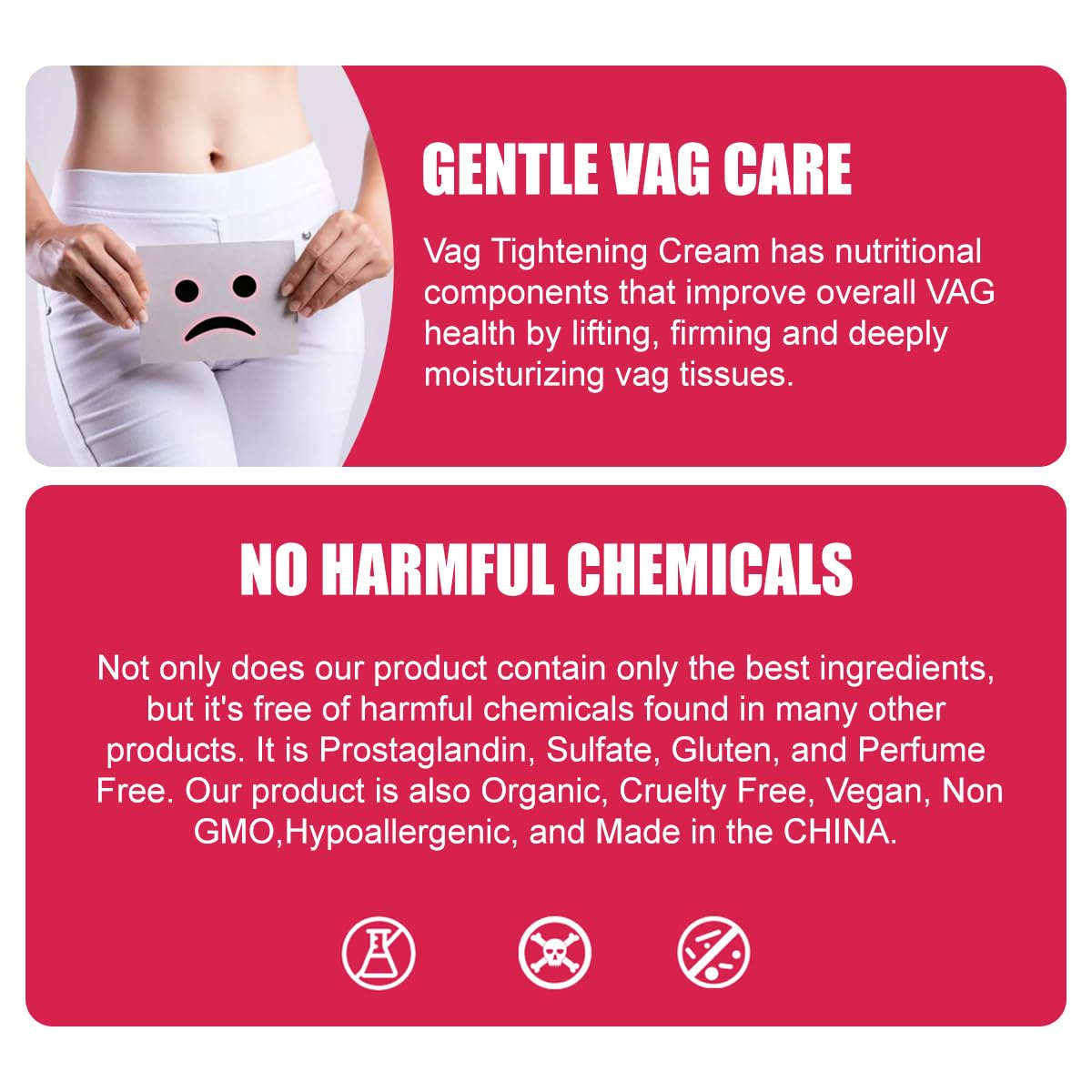 Instant Vaginal Tightening Gel - with Aloe Vera Extract and Apple Fruit Cell Extract - Experience a Fuller, Tighter Sensation - Trusted Formula for Immediate Results