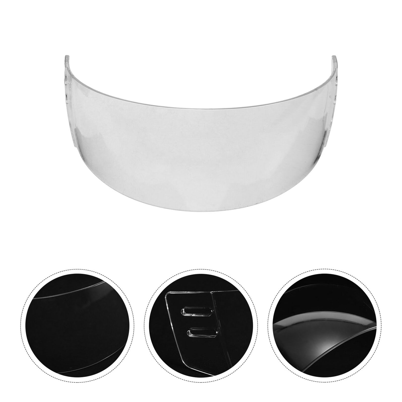 TOYANDONA Visiera per Casco da Hockey su Ghiaccio Protezione Antiappannamento e Antigraffio in Pc, per Allenamenti e Competizioni di Atleti e Giocatori