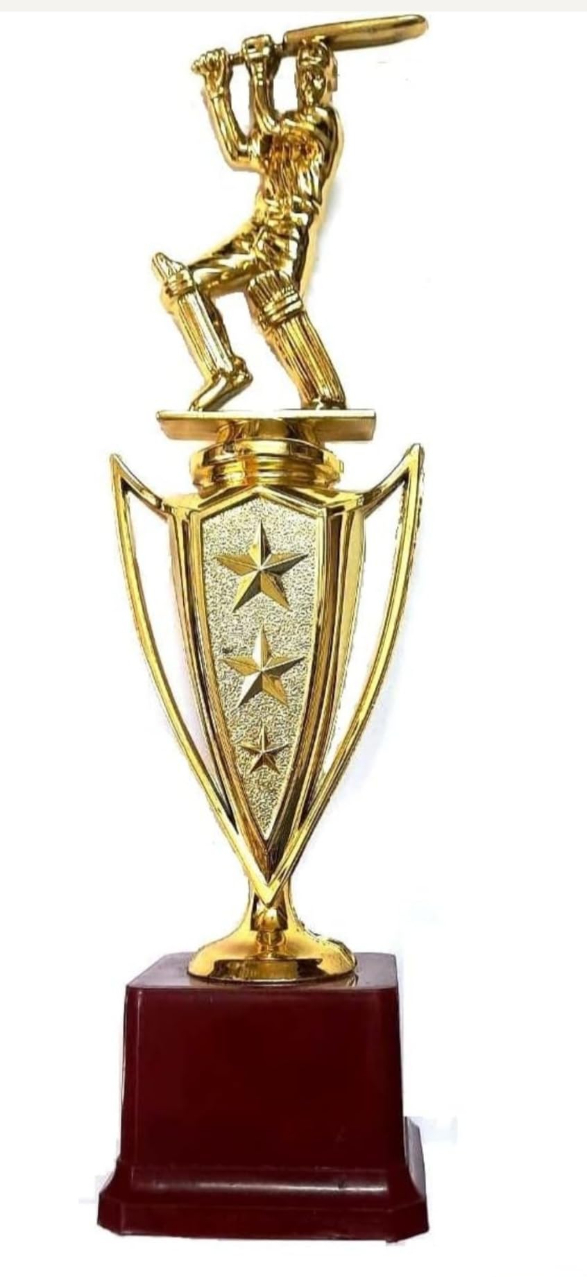 Best Batsman Cricket Trophies 30Cm Golden Award and Trophy for Tournaments Best Players by TMW-picture-12
