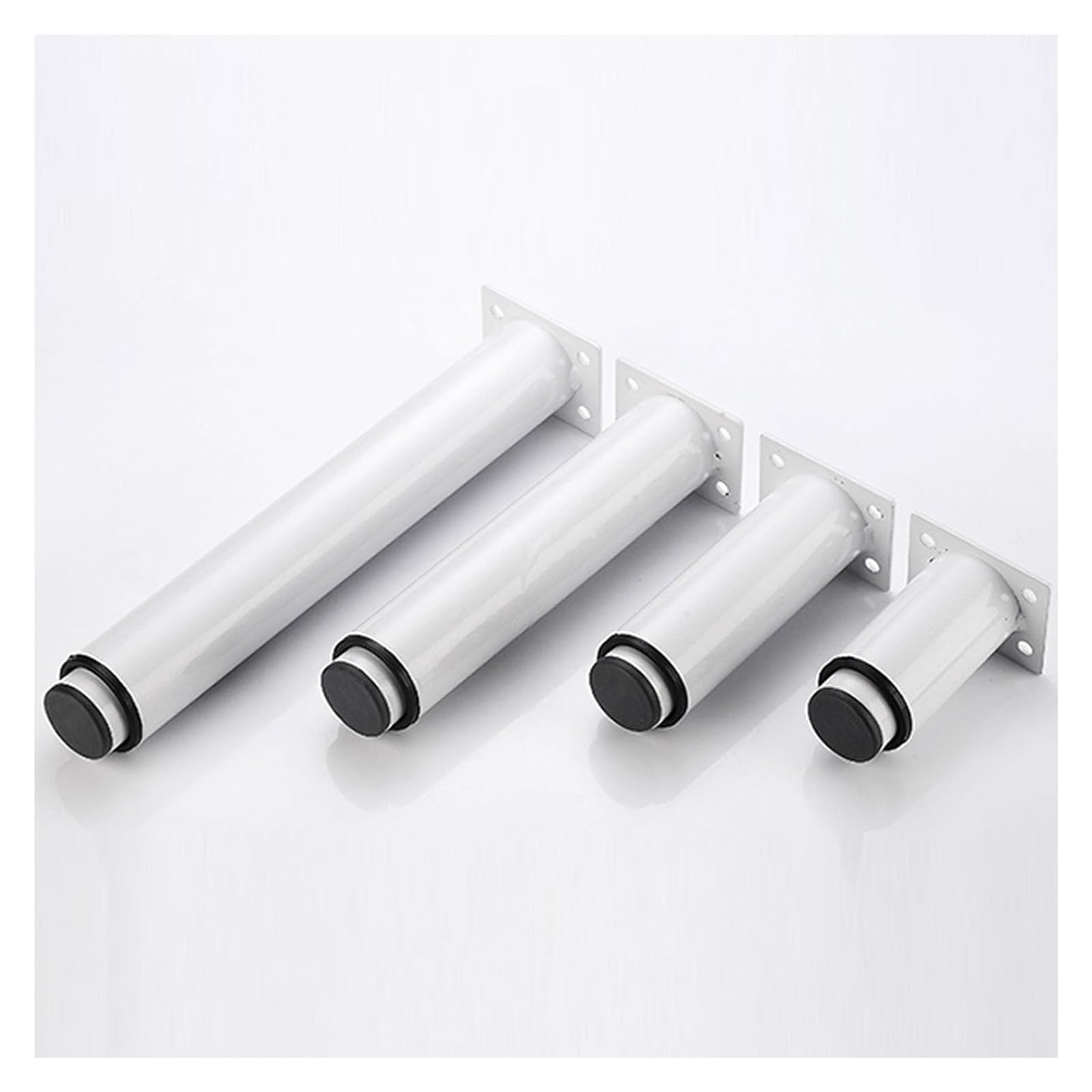 Patas para Muebles, 4 Patas Redondas Ajustables para Muebles, Mesa de Metal, Patas de Soporte de Repuesto para Bricolaje, Patas para sofá, Silla, Escritorio, Armario (Ancho, 250 mm/9,8 pulga