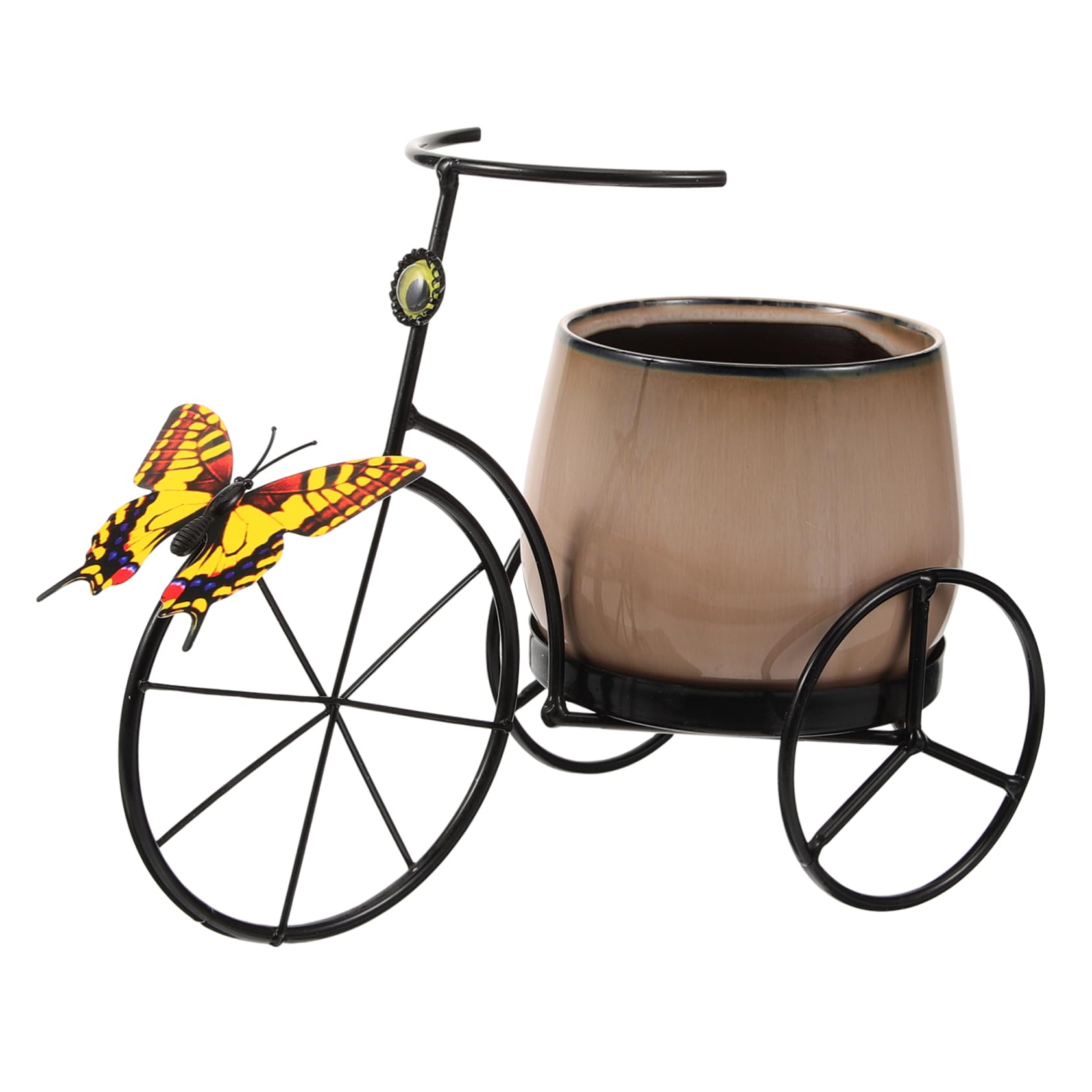 Support de plante tricycle UPKOCH en métal forgé rétro et robuste