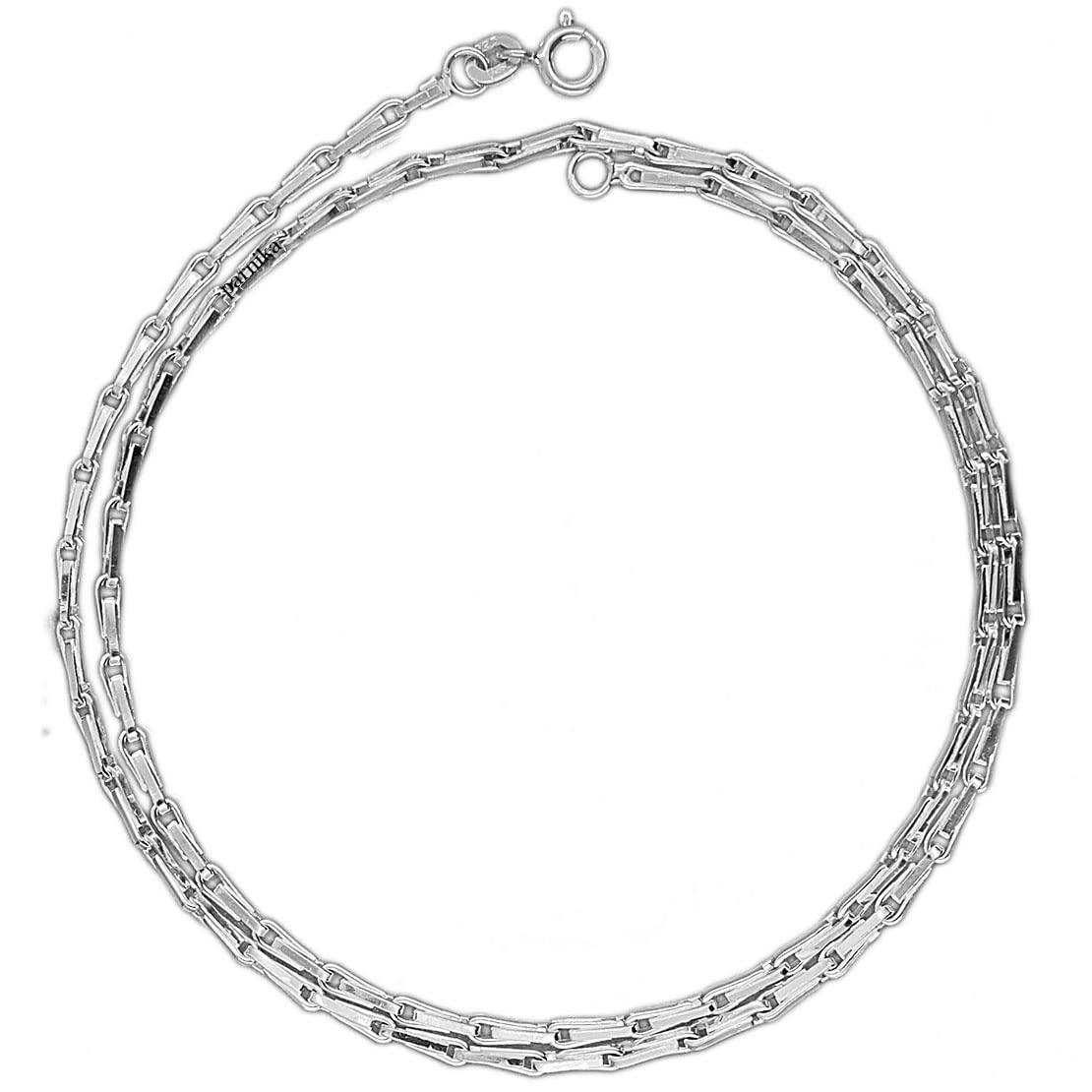 Parnika Unisex Trendy Barleycorn Design Silver Chain in Pure 92.5 Sterling Silver for Girls, Women, Boys & Men (2.5mm, 24) (B0C4HVQC84) Amazon Price History, Amazon Price Tracker