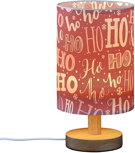 Table Lamp Small Desk Lamps Soft Light Ho Ho Ho Funny Christmas Lamp for Boys Room
