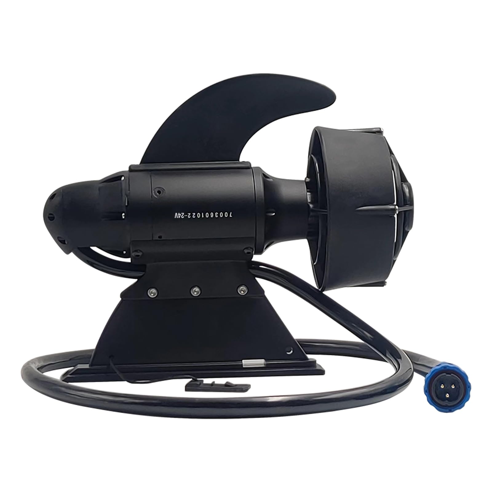 Motor de Pesca Subacuático para Bote Transat (Float Tube), Aleta Eléctrica para Kayak de Pesca y Tabla de Paddle Surf (SUP), 600W, 24V Empuje de 28 Libras (Sin batería)