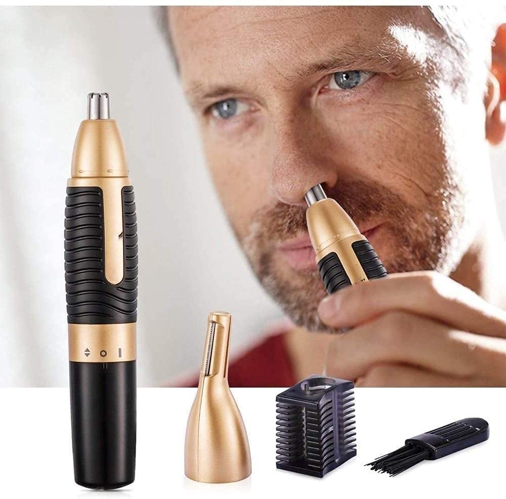Trimmer del Pelo de la Nariz, Trimmer del Cabello Facial sin Dolor 2 en 1 para Hombres, Mujeres eléctricas para Hombres y Nasal Corte de Pelo, operado por batería