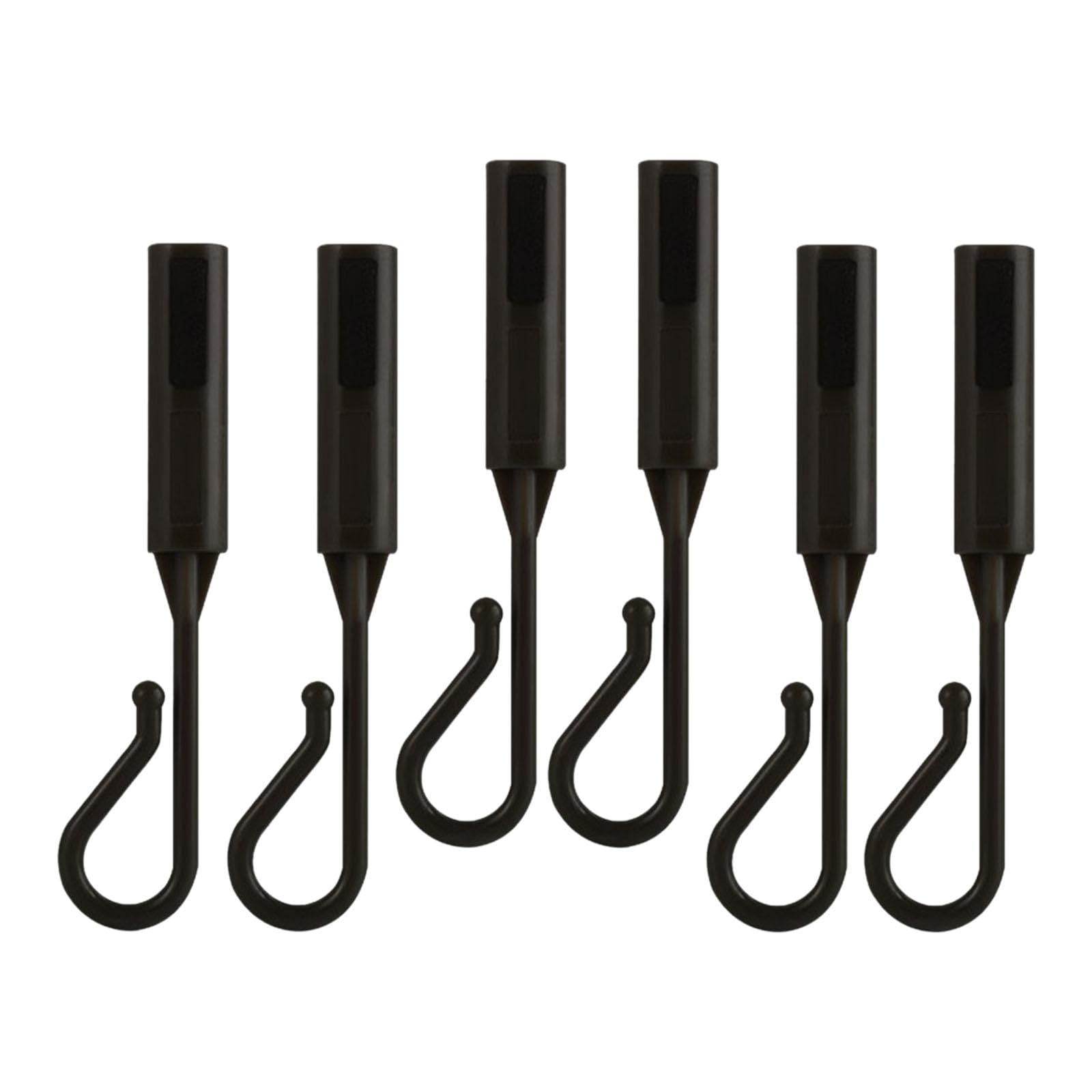 Vaveren 6X Fishing Lure Bait Keeper Fishing Rod Hook Holder for Beginner Portable Fishing Equipment Saltwater Freshwater Bait Holder, Black