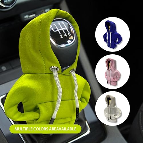 Miniatura 7 de Sudadera con capucha para palanca de cambios de automóvil, cubierta de perilla de palanca de cambios de moda, mini sudadera con capucha para palanca