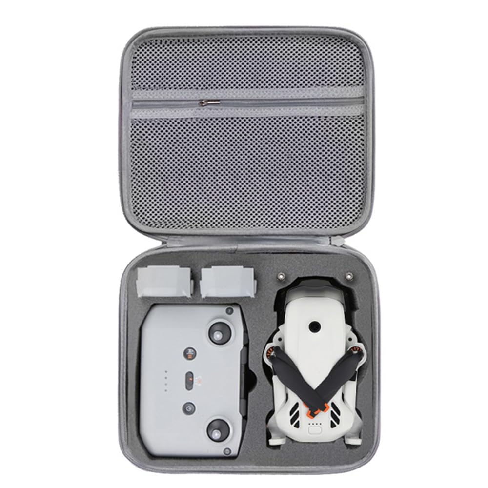 Custodia da trasporto per DJI Lito X1/Lito 1, custodia rigida da viaggio in PU con tracolla, custodia protettiva portatile per drone Lito X1/Lito 1, telecomando RC-N3, batteria e accessori, Grigio
