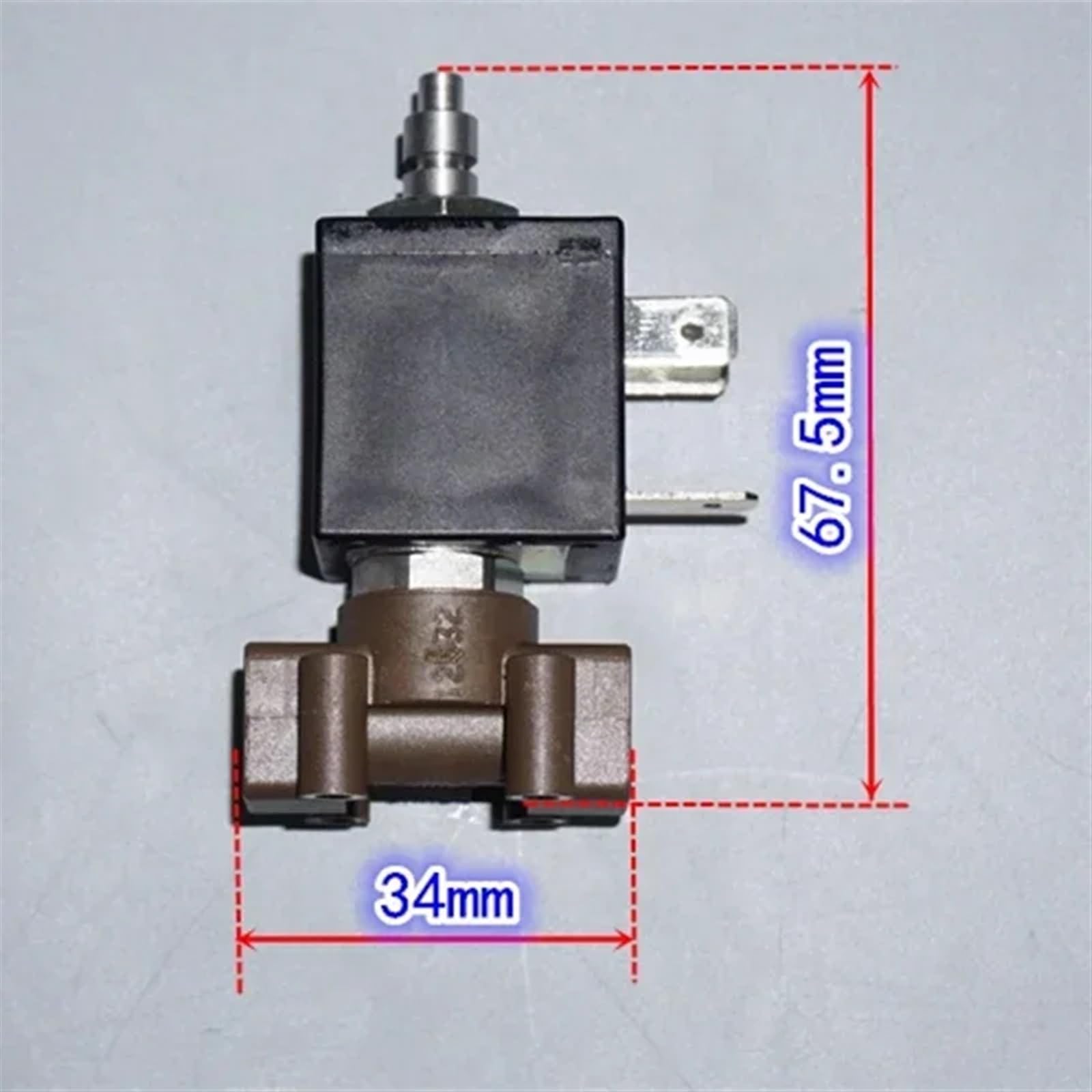 AC 230V 240V G1/8 Micro elettrovalvola elettrica a 2 posizioni a 3 vie Valvola di controllo del flusso d'acqua for macchina da caffè Valvola dell'aria 0-15 bar