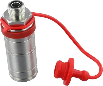 Hydraulic Quick Connect Couplers SJ11129/RE219420 For Tractor 5039D/5045E/5055D/5075E/5083E 5200/5300/5400 Series, M22x1.5 Male, Silver