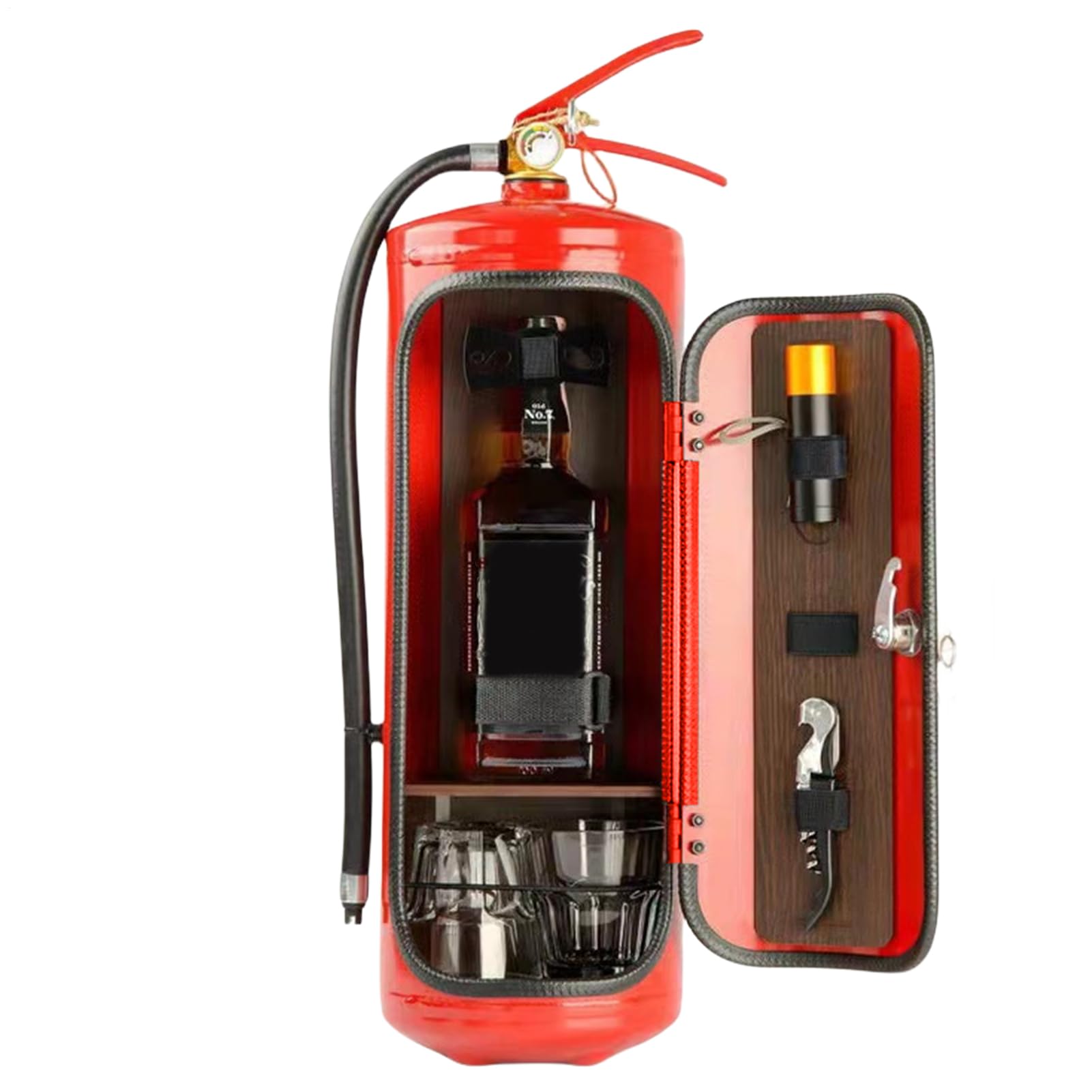 Feuerlöscher-Bar – Bar-Weinschrank, Feuerlöscher-Weinschrank | Weinschrank-Desktop-Dekoration, Feuerlöscher-Form Für Bar-Whisky-Liebhaber, Kreativer, Neuartiger Barschrank Für Whisky-Liebhaber